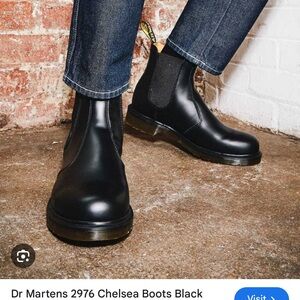 Black Leather Chelsea Boots